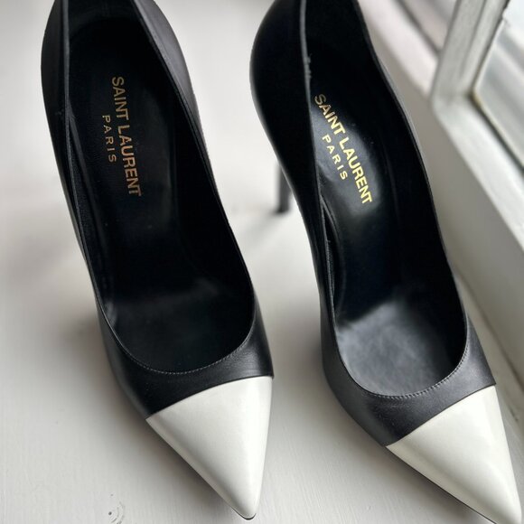 Saint Laurent B+W Stiletto Heel - Size 37 - Picture 9 of 9
